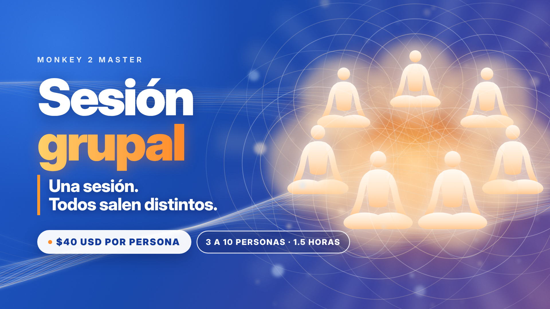 Sesión grupal de breathwork con Monkey 2 Master
