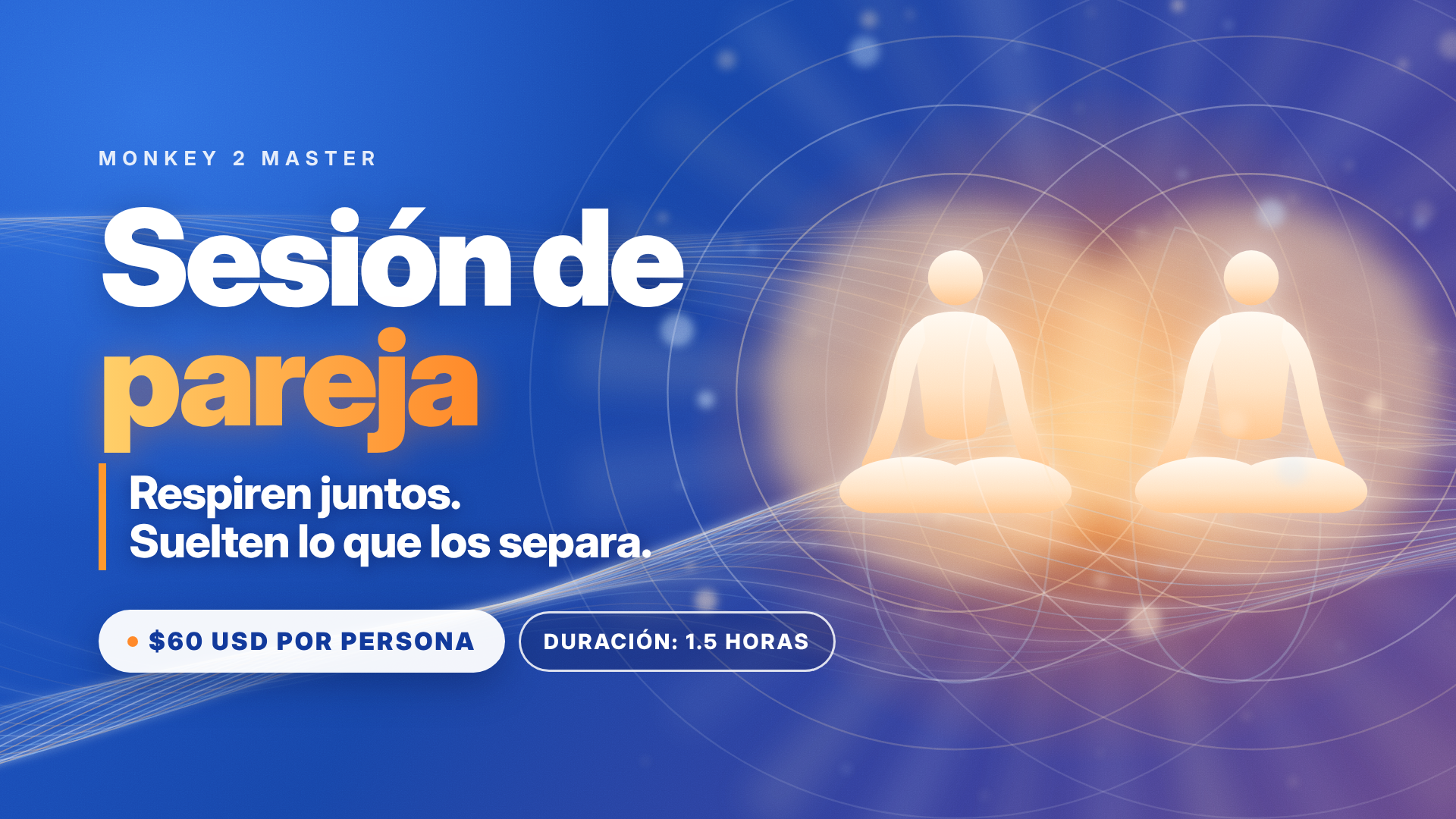 Sesión de breathwork en pareja con Monkey 2 Master